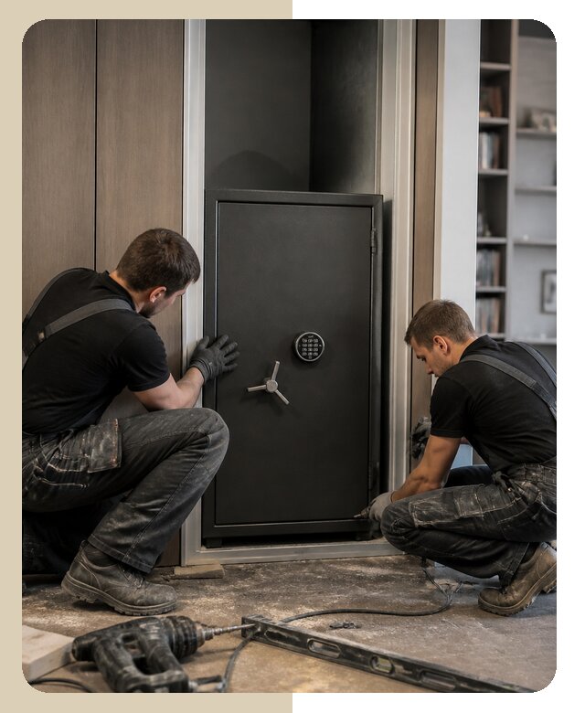 Установка огневзломостойкого сейфа под ключ в Юрге